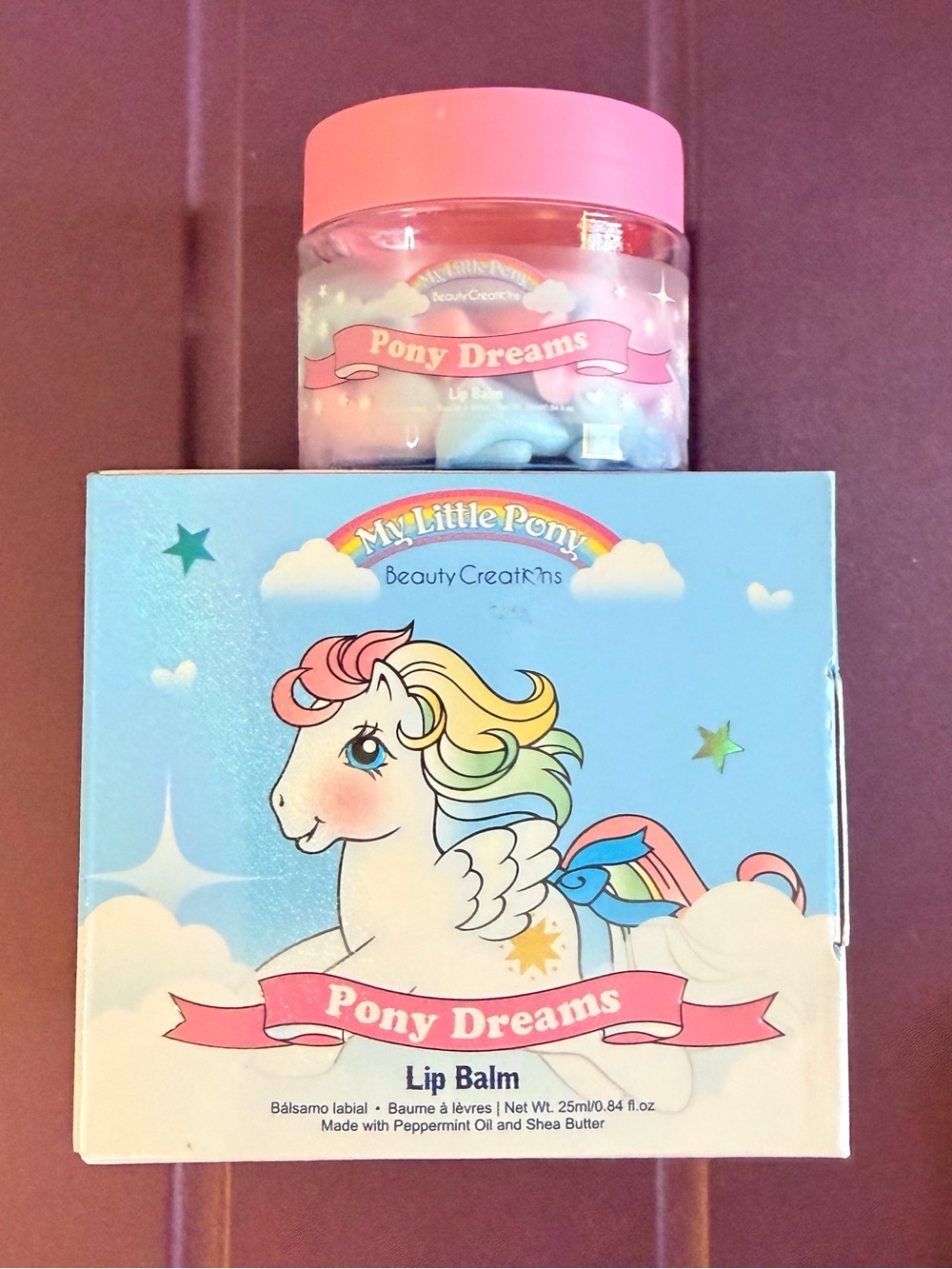 Beauty Creations x My Little Pony Pony Dreams Lip Mousse Balm Jar - Pink & Blue